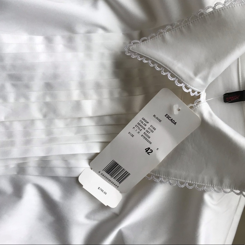 Escada NWT cotton blouse ax 42